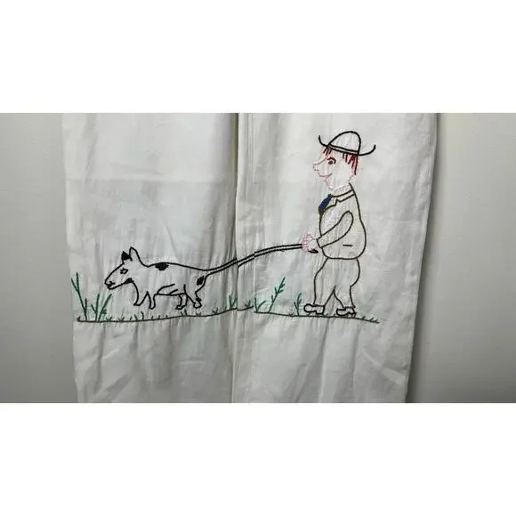 RARE!!! BODE HOWDY FRIENDS CHAINSTITCH PANTS - Picture 9 of 15